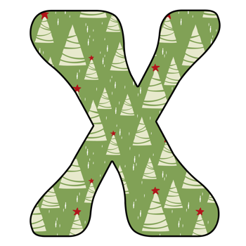 christmas alphabet design png