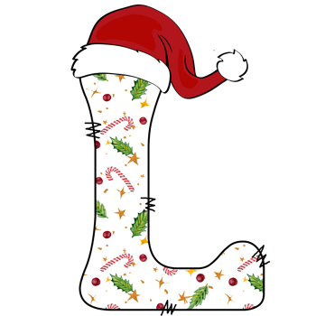 christmas alphabet design png