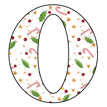 christmas alphabet design png