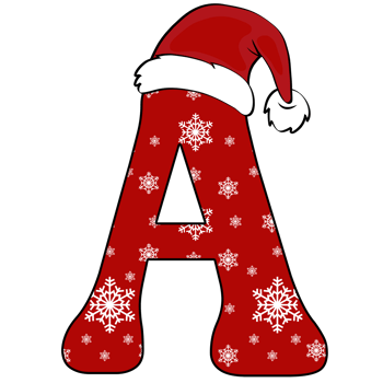 christmas alphabet design png