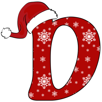 christmas alphabet design png