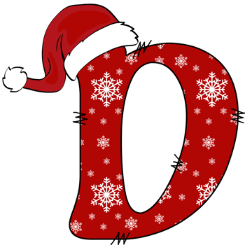 christmas alphabet design png