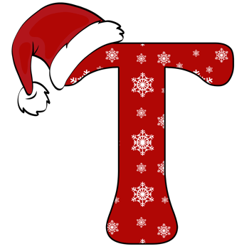 christmas alphabet design png