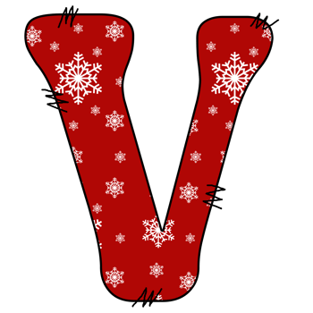 christmas alphabet design png