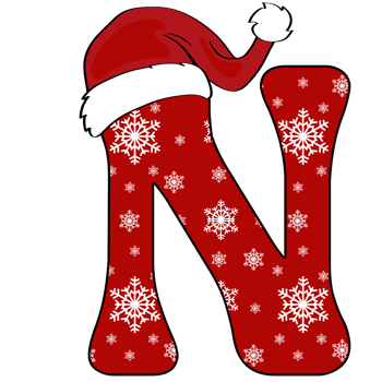 christmas alphabet design png