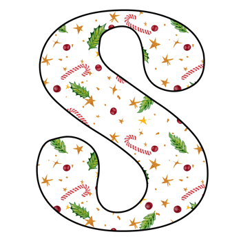 christmas alphabet design png