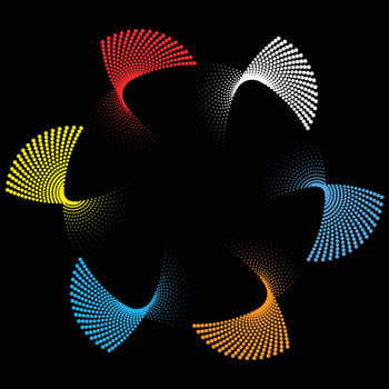 Abstract Dotted Background Design vector