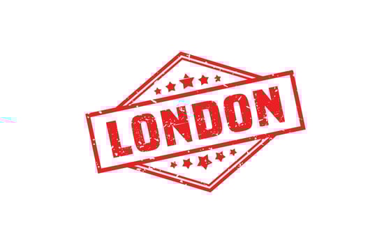 LONDON rubber stamp texture with grunge style on white background vector