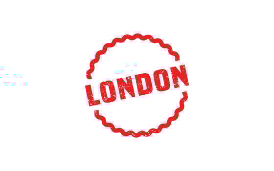 LONDON rubber stamp texture with grunge style on white background vector