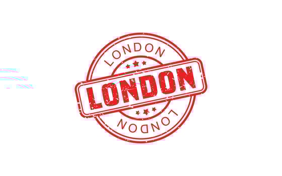 LONDON rubber stamp texture with grunge style on white background vector
