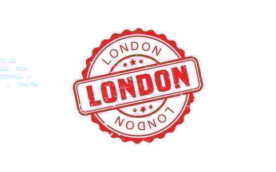 LONDON rubber stamp texture with grunge style on white background vector