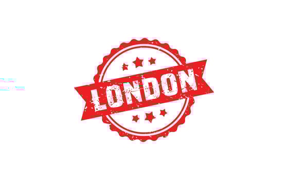 LONDON rubber stamp texture with grunge style on white background vector