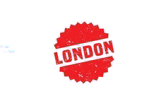 LONDON rubber stamp texture with grunge style on white background vector