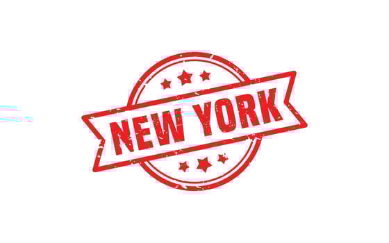 NEW YORK rubber stamp texture with grunge style on white background vector