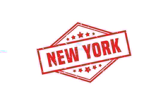 NEW YORK rubber stamp texture with grunge style on white background vector