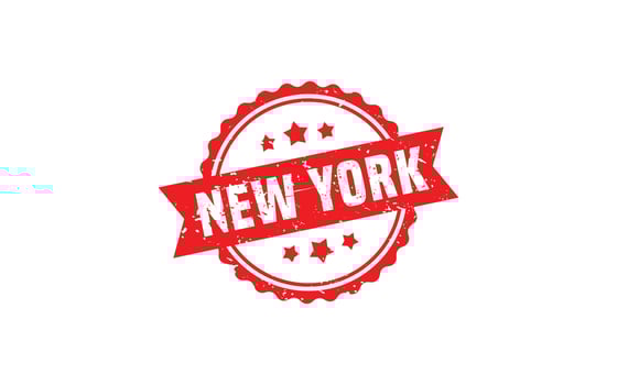 NEW YORK rubber stamp texture with grunge style on white background vector