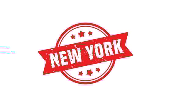 NEW YORK rubber stamp texture with grunge style on white background vector