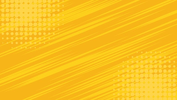 Yellow side hatch with halftone effect. comics background cartoon pop art retro vector illustration.