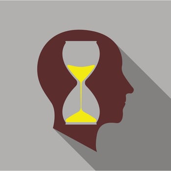 Anticipant brain icon, flat style vector