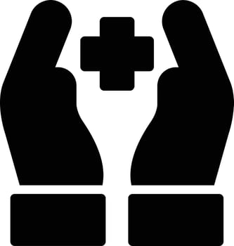 Hand Holding Medical Vector Icon Design