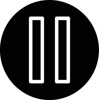 Pause Circle Vector Icon Design