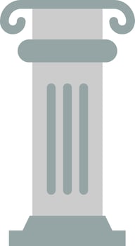 Columns Vector Icon Design