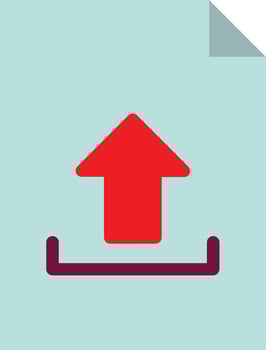 File Upload Vector Icon Design