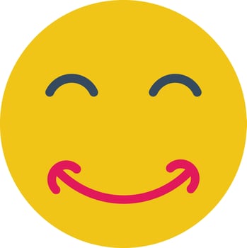 Grin Beam Vector Icon Design