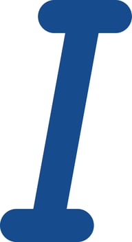 Italic Vector Icon Design