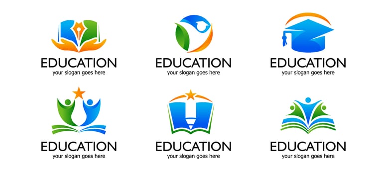 Education Logo Template Set vector