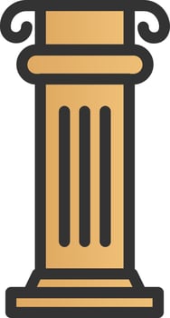 Columns Vector Icon Design