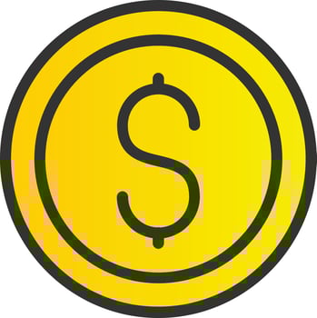Dollar Sign Vector Icon Design