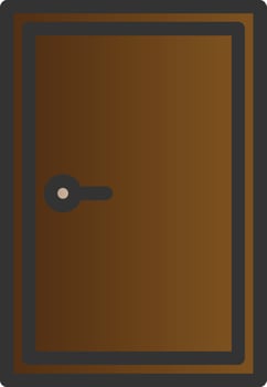 Door Closed Vector Icon Design