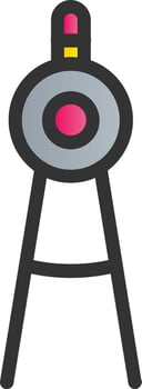Drafting Compass Vector Icon Design