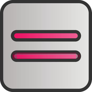 Equals Vector Icon Design