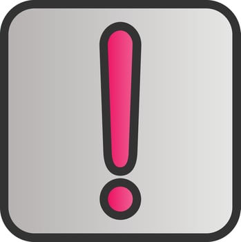 Exclamation Vector Icon Design