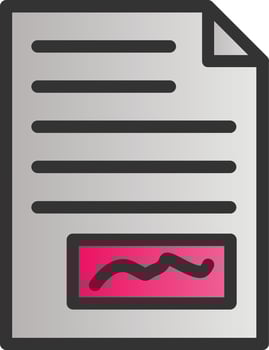 File Signature Vector Icon Design