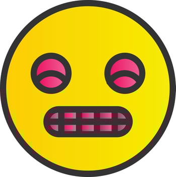 Grimace Vector Icon Design