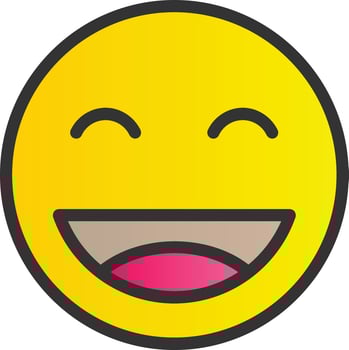 Grin Tongue Vector Icon Design