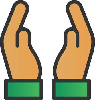 Hand Holding Vector Icon Design