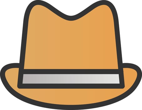 Hat Cowboy Vector Icon Design