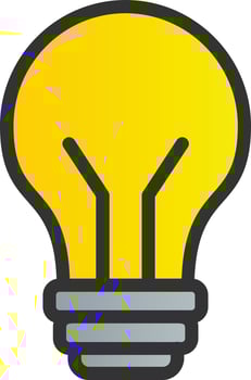 Lightbulb Vector Icon Design