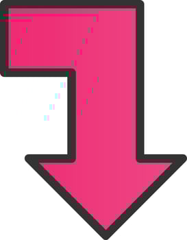 Level Down Alt Vector Icon Design