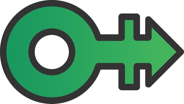 Mars Stroke H Vector Icon Design