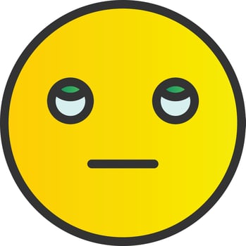 Meh Rolling Eyes Vector Icon Design