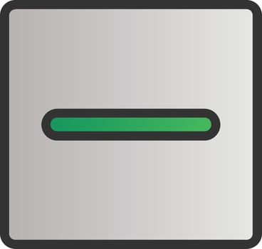 Minus Square Vector Icon Design