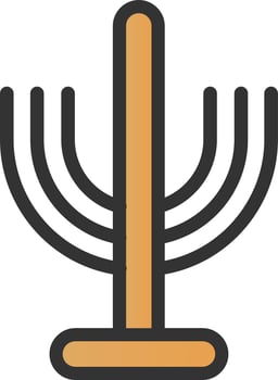 Menorah Vector Icon Design