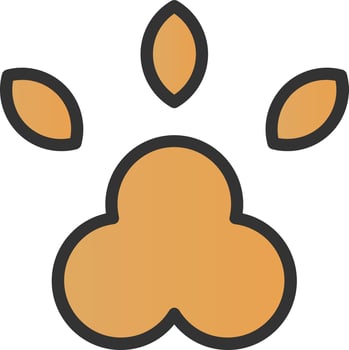 Paw Vector Icon Design