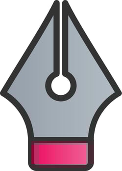 Pen Nib Vector Icon Design