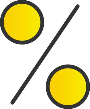 Percent Vector Icon Design